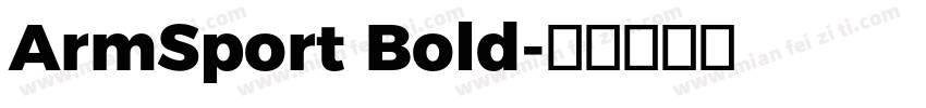 ArmSport Bold字体转换